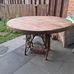 Vintage tuintafel, Tuin en Terras, Tuintafels, Ophalen of Verzenden, Gebruikt, Rond, Hout