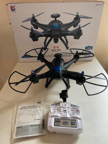Drone met doos en reserve onderdelen. beschikbaar voor biedingen