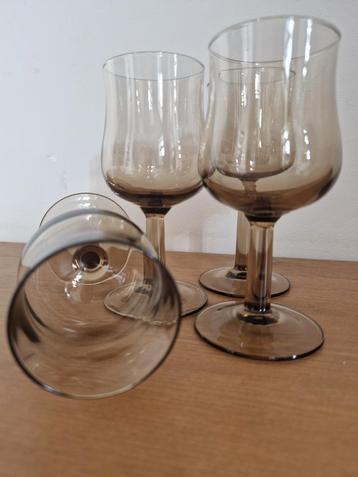 Vintage Frans Rookglas Portglazen set van 4 beschikbaar voor biedingen