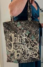 Katoenen schoudertas DIDI met tekst Think Outside The Bag, Ophalen, Gebruikt, Shopper