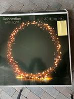 Krans 50 cm/ 300 led warm licht op voet. (11), Ophalen of Verzenden, Zo goed als nieuw
