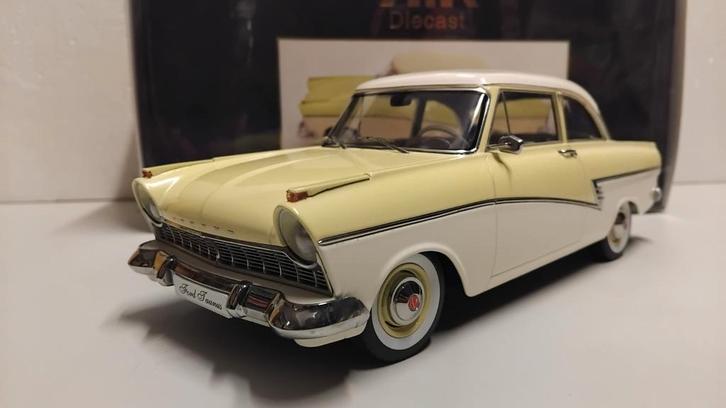 Ford Taunus 17M p2 geel 1957 KK Model 1:18 KRD, Hobby en Vrije tijd, Modelauto's | 1:18, Zo goed als nieuw, Auto, Overige merken