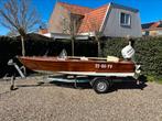 Klassieke houten speedboot met 50 pk Johnson 4 takt!!! NIEUW, Watersport en Boten, Vis- en Consoleboten, Ophalen, Zo goed als nieuw
