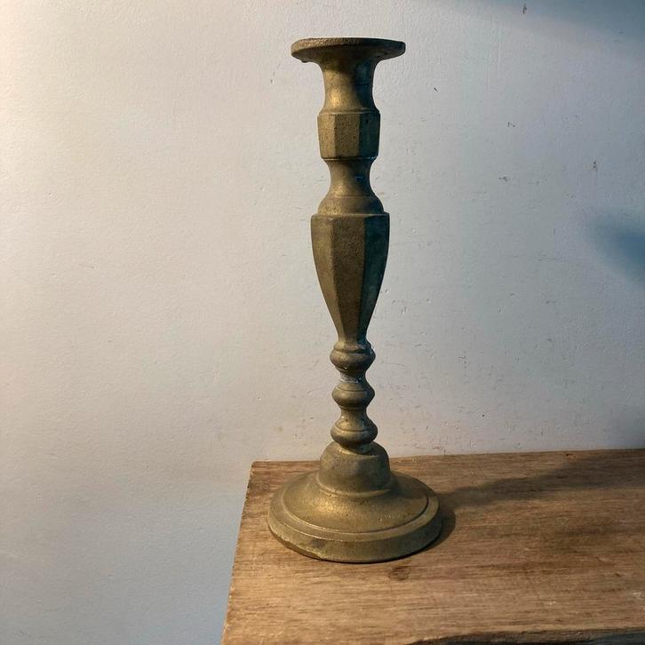 Vintage Koperen Kandelaar, Antiek en Kunst, Curiosa en Brocante, Ophalen of Verzenden
