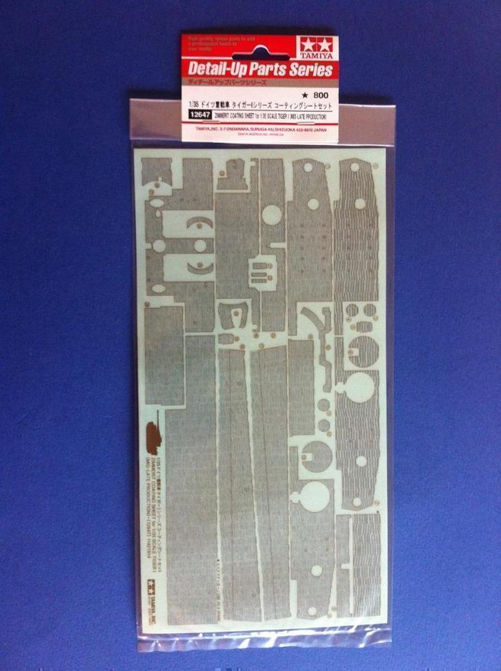Tamiya 12647 Zimmerit coating sheet Tiger I 1/35, Hobby en Vrije tijd, Modelbouw | Overige, Nieuw, 1:32 tot 1:50, Ophalen of Verzenden
