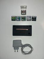 Nintendo DSi + 6 Games - Pokémon Platinum!, Spelcomputers en Games, Spelcomputers | Nintendo DS, Ophalen, Zwart, Dsi, Gebruikt