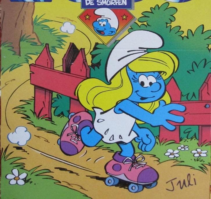 McDonalds Smurfen - Smurfin op Rolschaatsen (pluche), Verzamelen, Smurfen, Nieuw, Poppetje, Figuurtje of Knuffel, Smurfin, Ophalen of Verzenden