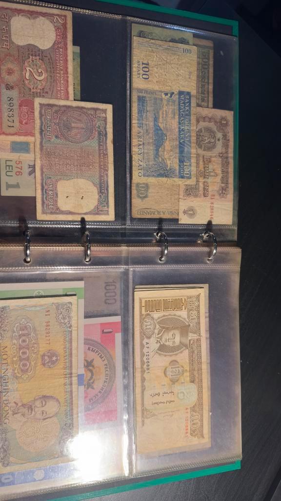 Diverse verzameling buitenlandse bankbiljetten, Postzegels en Munten, Munten en Bankbiljetten | Verzamelingen, Bankbiljetten, Buitenland