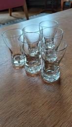 6 borrelglaasjes, seventies, Glas of Glazen, Ophalen of Verzenden, Overige stijlen, Glas