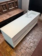 Chique badkamer meubel met glazen blad, Zo goed als nieuw, Minder dan 100 cm, 25 tot 50 cm, 50 tot 100 cm
