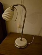 Vintage Tafellamp/bureaulamp Porselein/Chroom, Minder dan 50 cm, Ophalen of Verzenden, Zo goed als nieuw