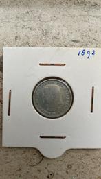 25 cent Wilhelmina Hangend haar 1893, Postzegels en Munten, Ophalen of Verzenden, Koningin Wilhelmina, 25 cent