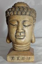 Spekstenen Boeddhahoofd Chinees/Tibetaans ca.18 cm, Huis en Inrichting, Woonaccessoires | Boeddhabeelden, Gebruikt, Ophalen of Verzenden