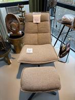Fauteuil Marcus met hocker, Huis en Inrichting, Fauteuils, Ophalen, Minder dan 75 cm, Stof, Nieuw