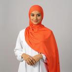 Jersey Hijab / Hoofddoek - Orange Bloom, Kleding | Dames, Mutsen, Sjaals en Handschoenen, Info@najatique.nl, Najatique, Najatique