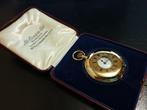 Zakhorloge JW Benson halfhunter 9k goud London 1931, Ophalen of Verzenden, Goud, Overige typen