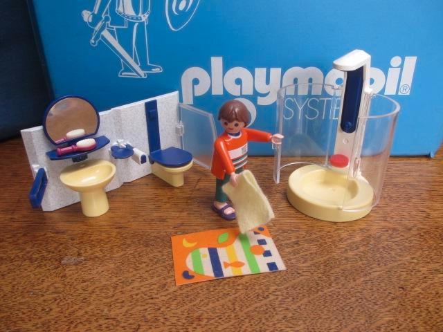 Huis huisinrichting 3969 badkamer douche wc wastafel 100%, Kinderen en Baby's, Speelgoed | Playmobil, Zo goed als nieuw, Complete set