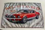 FORD MUSTANG BANNER 60X90 CM MET BEVESTIGGINGS OGEN, Ophalen of Verzenden, Nieuw