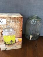 glazen drankdispenser met tapkraan, Ophalen of Verzenden, Zo goed als nieuw