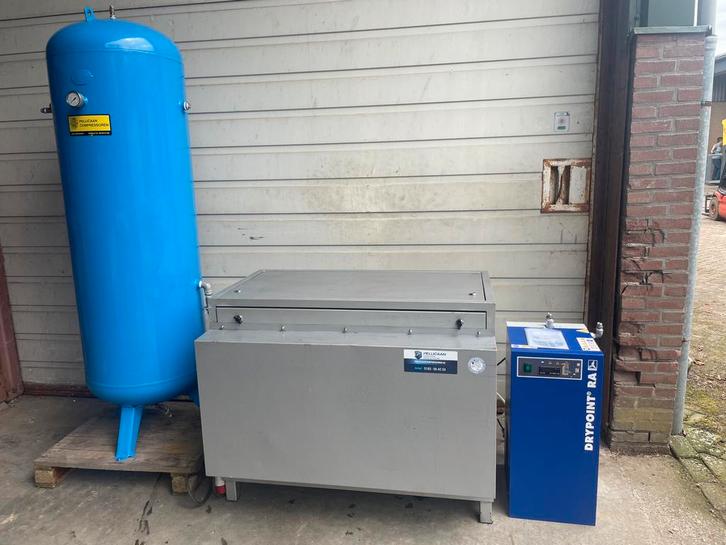 Creemers compressor geluidgedempt met droger, Doe-het-zelf en Verbouw, Compressors, Gebruikt, 100 liter of meer, 800 liter/min of meer