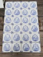 32 en 36 stuks antieke tegels wit blauw landschap 12x12cm, Antiek en Kunst, Antiek | Wandborden en Tegels, Ophalen