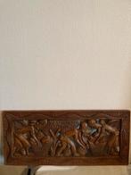 Makonde Ujamaa Reliëfcarving - Tanzania, Antiek en Kunst, Kunst | Beelden en Houtsnijwerken, Ophalen of Verzenden