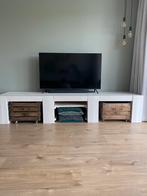 TV meubel steigerhout, 25 tot 50 cm, 200 cm of meer, Zo goed als nieuw, Overige houtsoorten