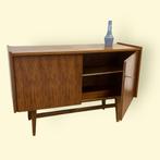 Vintage dressoir midcentury teak fineer, Ophalen, 100 tot 150 cm, Huysmans, Teakhout