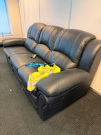 Leren bank, Gebruikt, Driepersoons, 75 tot 100 cm, Ophalen of Verzenden
