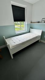 Bopita kinderbed 1 persoons wit hout, Kinderen en Baby's, Kinderkamer | Bedden, Ophalen, 85 tot 100 cm, Zo goed als nieuw, Matras