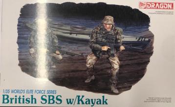 Coelianmodels, Dragon 3023, British SBS w Kayak, 1/35 € 16,- beschikbaar voor biedingen