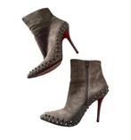 Christian Louboutin Laarzen Maat 39,5, Ophalen of Verzenden, Gedragen, Grijs, Lage of Enkellaarzen