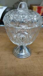 bonbonschaal kristal, op zilveren voet, Ophalen of Verzenden, 'T Olde Gre-j, Info@toldegrej.nl, Endepoelstraat 20f Didam