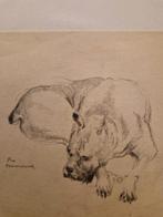 Tekening van Theo Beerendonk, Ophalen of Verzenden