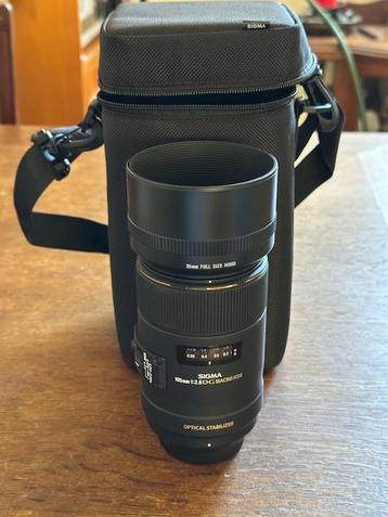 Macrolens Sigma voor Nikon 105 mm EX DG OS + Macro Rail beschikbaar voor biedingen