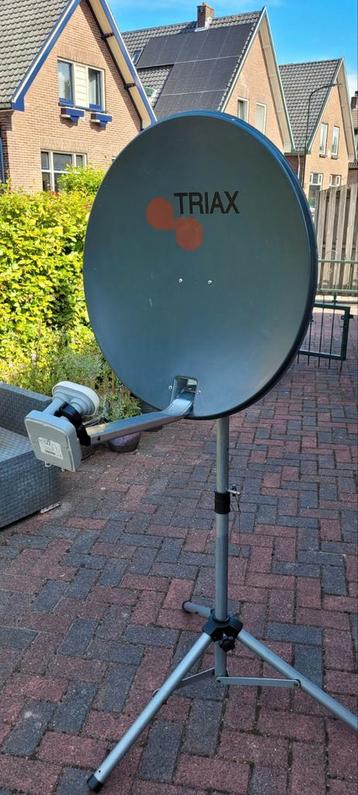 Triax schotel 60 cm, dubb. kop, statief. beschikbaar voor biedingen