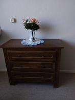 Mooi donker eiken vintage ladekastje, Huis en Inrichting, Kasten | Ladekasten, Ophalen, Gebruikt, 50 tot 100 cm, Minder dan 100 cm