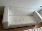 Bank wit skyleer met stoffen hoes, Huis en Inrichting, Banken | Bankstellen, Ophalen, Kunststof, Gebruikt, 150 tot 200 cm