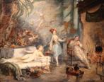 Groot olieverfschilderij uit 1879, Ophalen of Verzenden