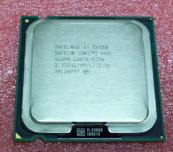 E6550 2.33 GHz Core2 Duo + **Gratis GD9OO Koelpasta**+Spatel, Computers en Software, Processors, Zo goed als nieuw, 2-core, 2 tot 3 Ghz