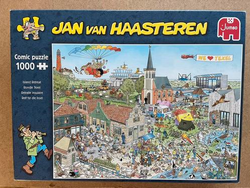 Jan van Haasteren - Rondje Texel (1000), Hobby en Vrije tijd, Denksport en Puzzels, Zo goed als nieuw, Legpuzzel, 500 t/m 1500 stukjes
