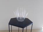 leuke vintage waaier vaas, plexiglas, Ophalen of Verzenden, Zo goed als nieuw, Overige materialen, Minder dan 50 cm