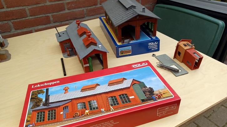 Enkele en dubbele locloods en seinhuisje, Hobby en Vrije tijd, Modeltreinen | H0, Gebruikt, Brug, Tunnel of Gebouw, Gelijkstroom of Wisselstroom
