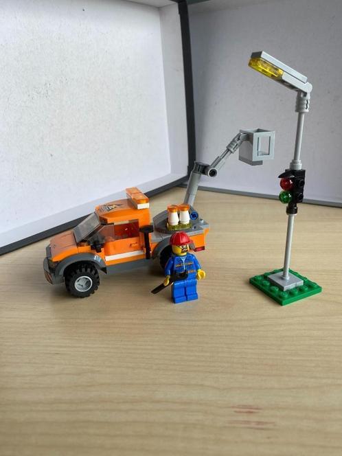 Lego City 60054 Lantaarn reparatietruck, Kinderen en Baby's, Speelgoed | Duplo en Lego, Gebruikt, Lego, Complete set, Ophalen of Verzenden