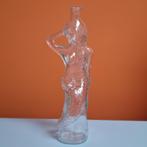transparante glazen fles zeemeermin, Antiek en Kunst, Ophalen of Verzenden