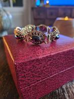Prachtige antieke granaat armband 14 karaat🌹🕊, Antiek en Kunst, Ophalen of Verzenden, Goud