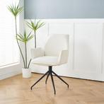 Moderne draaibare eetkamerstoel – luxe & comfort – €69,95, Huis en Inrichting, Stoelen, Zwart, Ophalen of Verzenden, Zo goed als nieuw