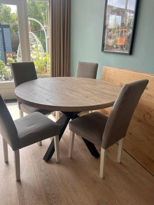 Ronde eet tafel 120cm zo goed als nieuw, Huis en Inrichting, Tafels | Eettafels, Zo goed als nieuw, 100 tot 150 cm, Rond, Ophalen