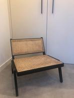 Lage rotan loungestoel H&M zwart, Huis en Inrichting, Stoelen, Ophalen of Verzenden, Hout, Zwart