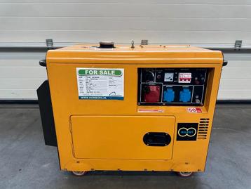 Diesel Diesel Generator UK-9500 5.5 kW 230 en 400 Volt Silen beschikbaar voor biedingen